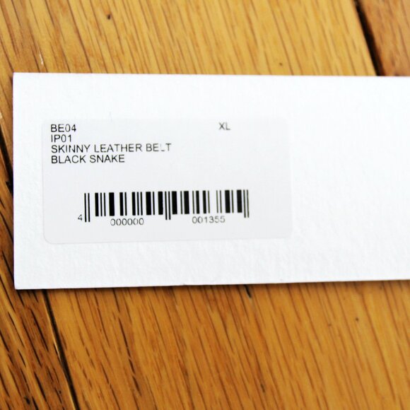 BNWT SS25 ERNEST W. BAKER SKINNY LEATHER BELT S & M & XL - Picture 4 of 5